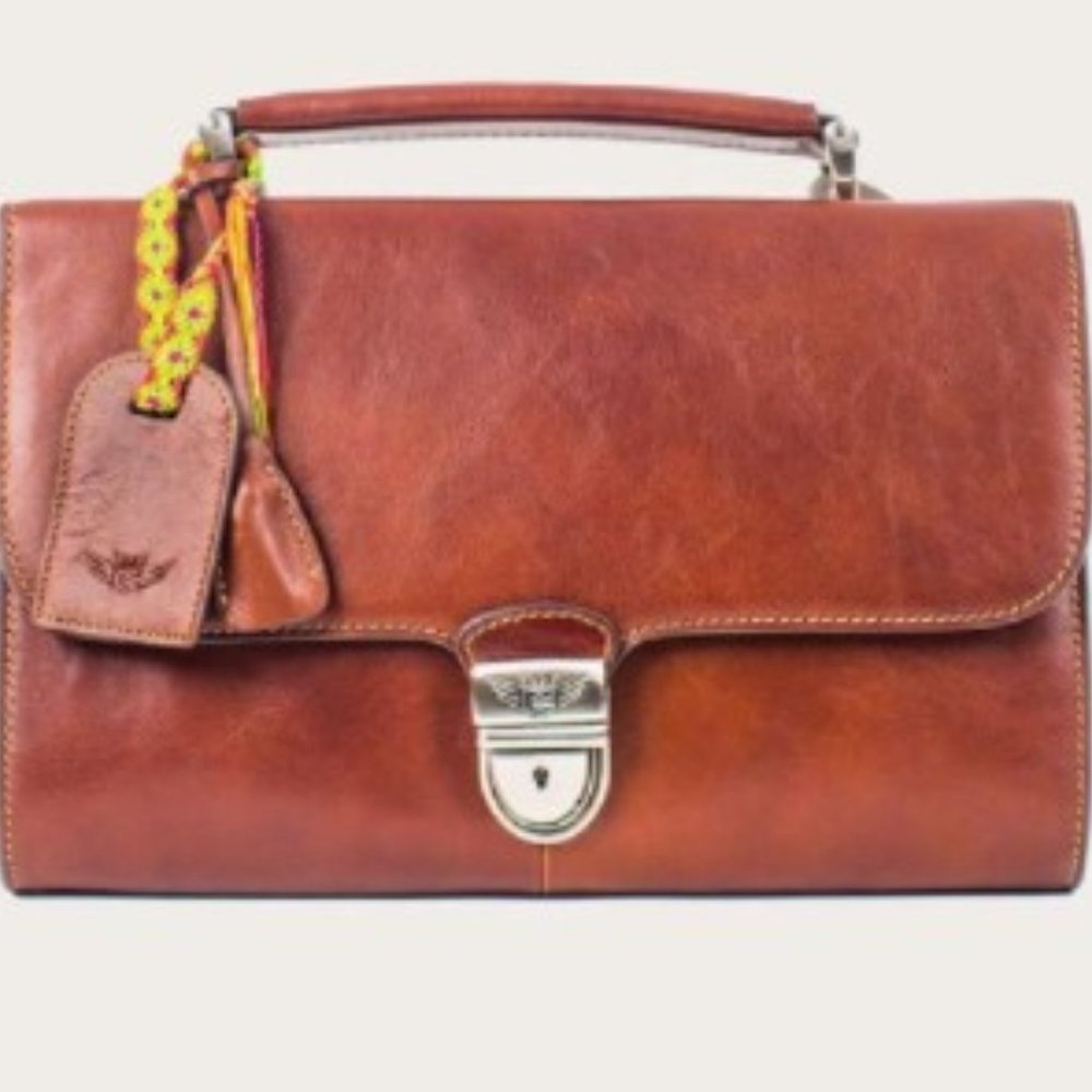 Consuela Signature Boyfriend Clutch in Tawny